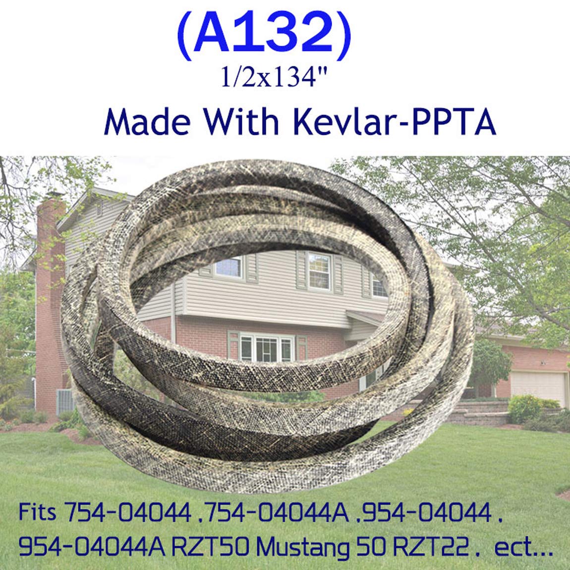 Cinghia Di Trasmissione Per Tosaerba - 1/2 X 77 Kevlar, Compatibile MTD/Cub Cadet/Murray - Foto 8