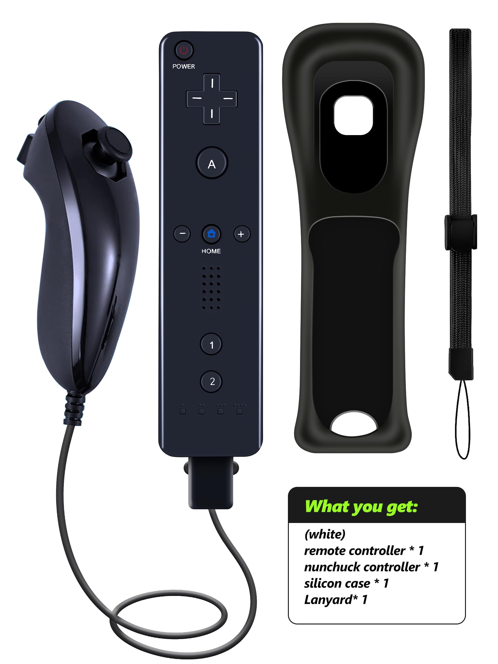 Amazon.com: (Black*1) Remote Controller with Motion Plus for