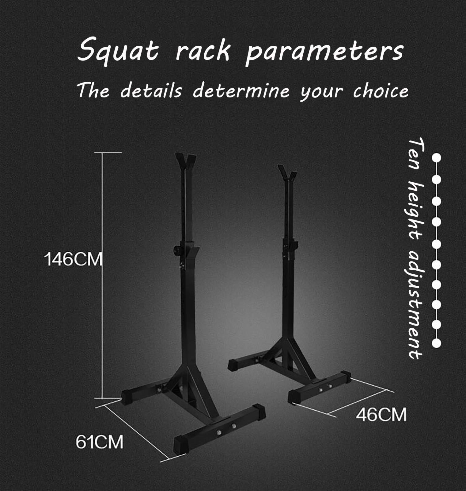 Squat Rack Regolabile Bilanciere Rack Split Squat Rack Sollevamento Pesi Bench Press Home Fitness