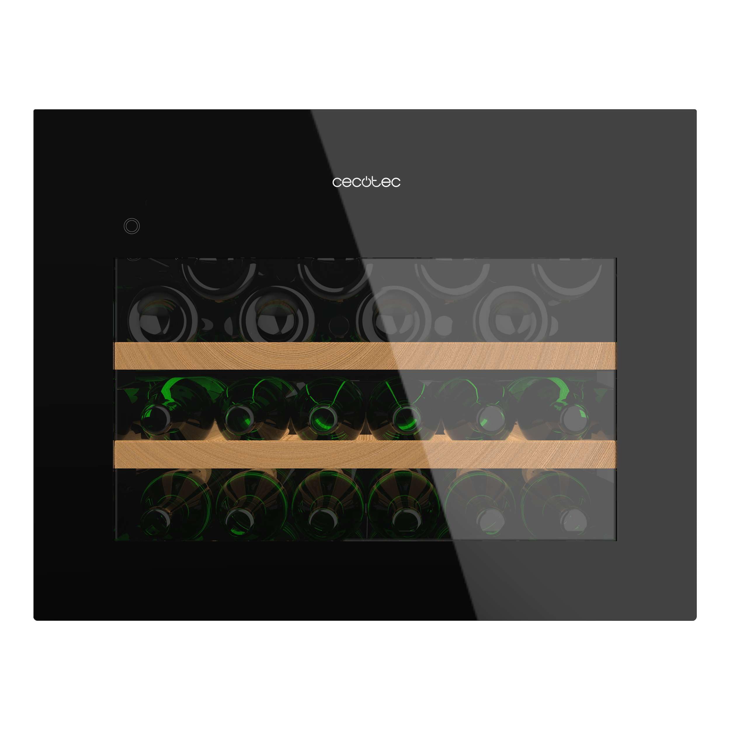 Cecotec Vinoteca Integrable 28 Botellas Bolero Grandsommelier Bi 28000 Touch Black Compressor. Acabado Con Cristal Negro Y Funcionamiento Silencioso