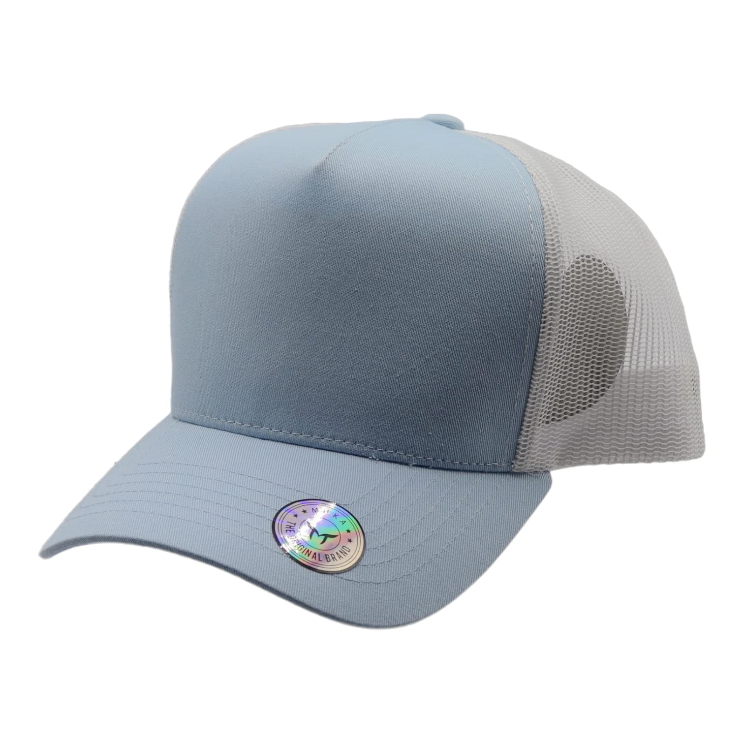 Muka Plain Trucker Hat for Men Adjustable Snapback Mens Trucker Hats Justin Bieber Hat Retro 5 Panel High Crown Mesh Back