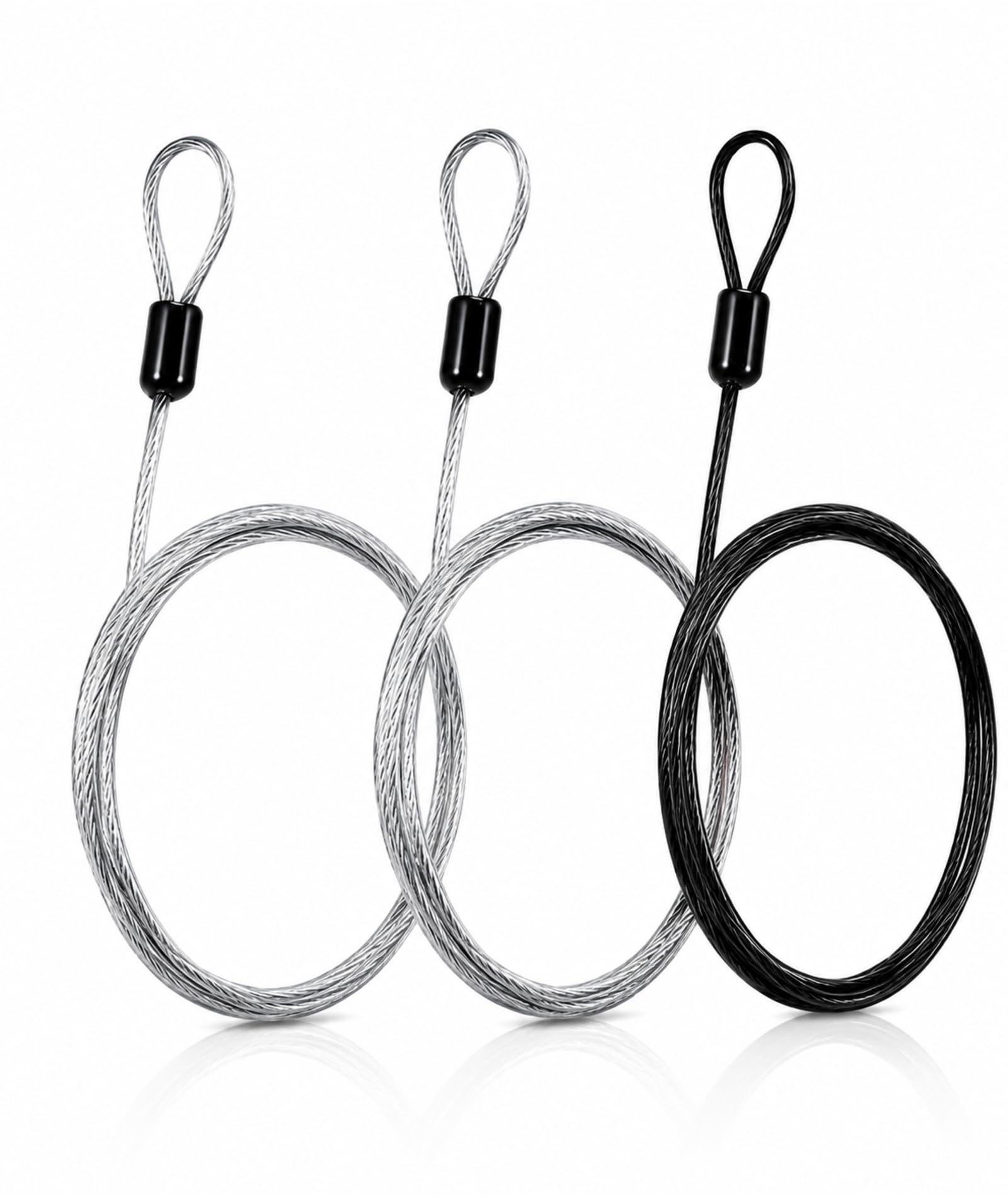 3PCS Cable Lock for Luggage, 1m Steel Anti Theft Travel Lock Set, Flexible Wire Locks for Backpacks and Suitcases-image-47