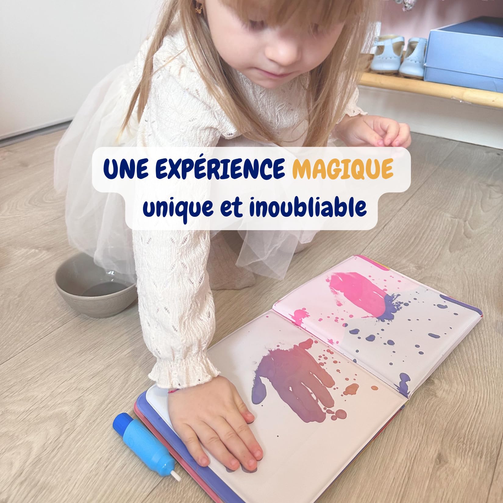 Livre Coloriage Magique Korlem Réutilisable à L’Eau - Cahier De Dessin Éducatif Animaux Pour Enfants