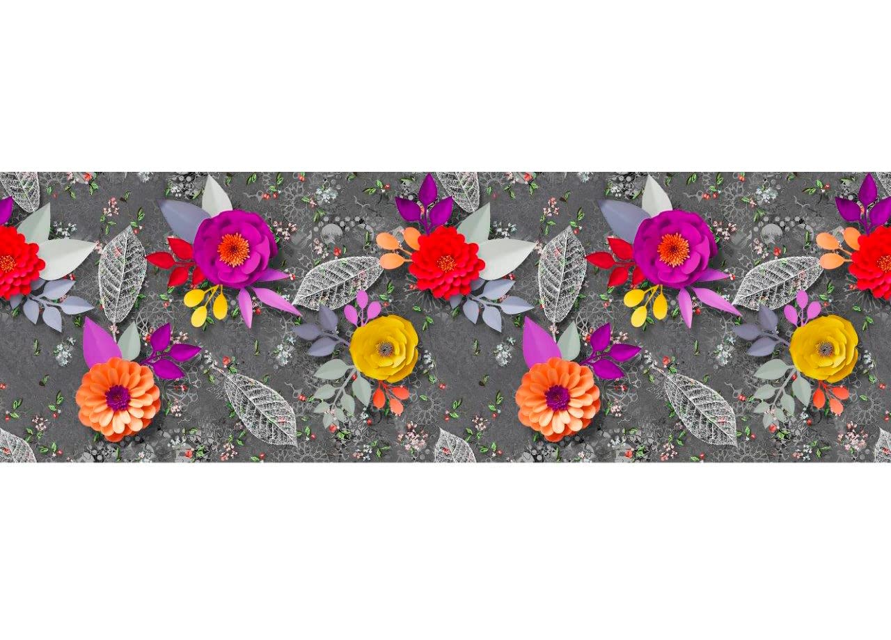 Tappeto Passatoia Antiscivolo 50x140 Cm – Biancheriaweb Con Stampa Digitale Bouquet Legno – Made In Italy, Lavabile In Lavatrice