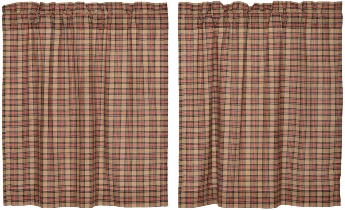 VHC Brands Crosswoods Plaid Cotton Primitive Kitchen