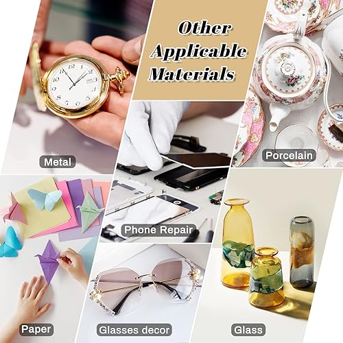 Miniatura 18 de B7000 - Pegamento transparente para joyas con diamantes de imitación, pegamento B-7000 de 3.7 onzas líquidas con pegamento multifunción mejorado