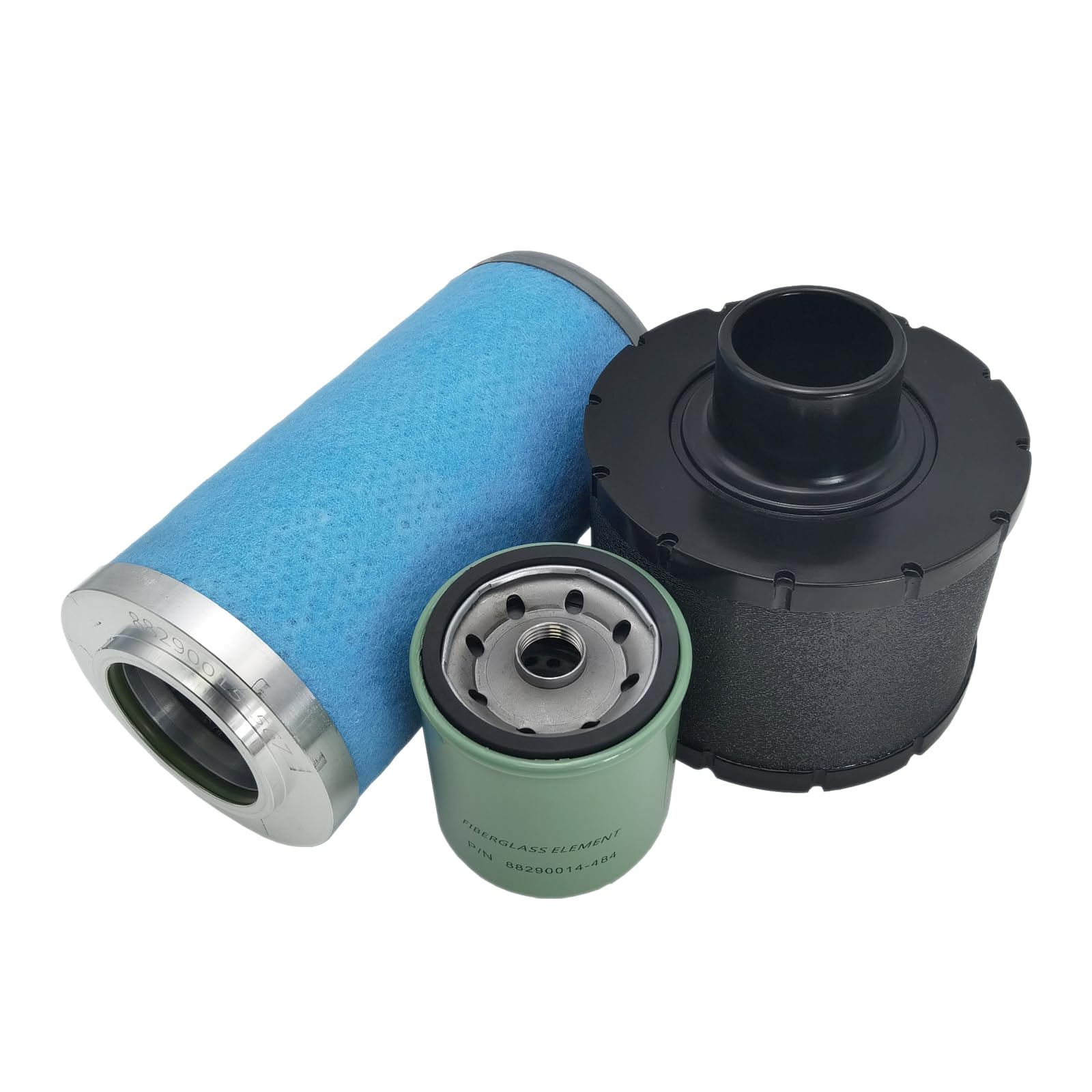 88290015-567 Air/Oil Separator, 88290014-485 Air Filter, 88290014-484 Oil Filter, MIAACF Filter Kit Compatible for SW1100 Air Compressor Filter