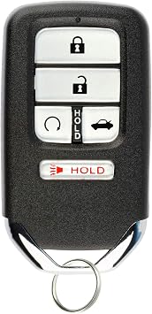 KeylessOption Keyless Entry Remote Start Smart Car Key Fob for Honda Civic 2016 2017 2018 KR5V2X