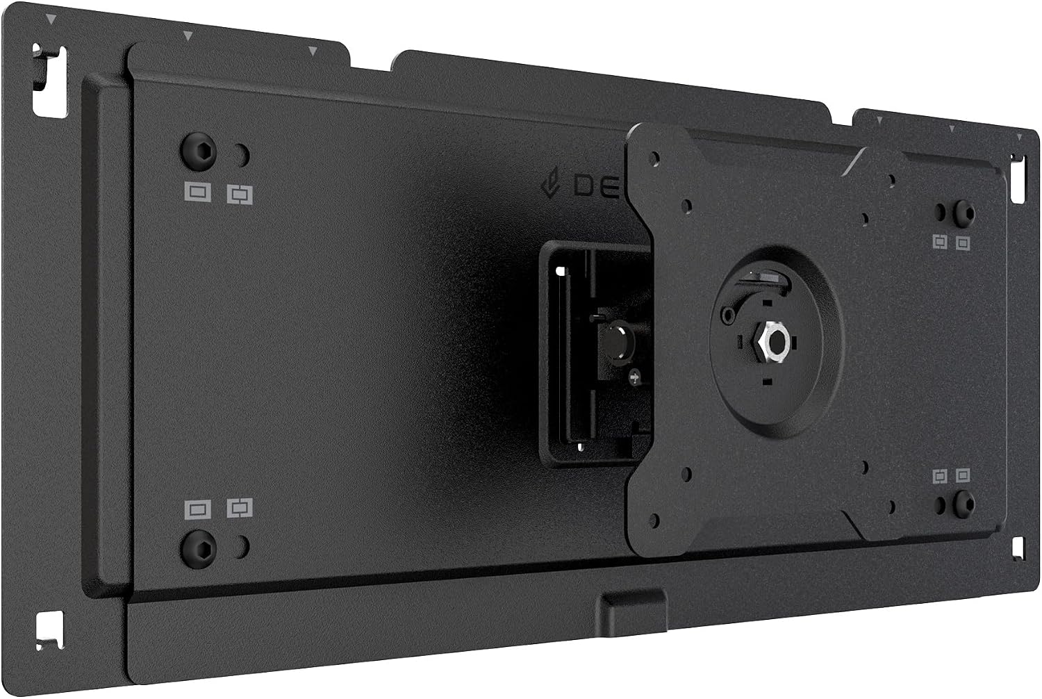 D-Board Monitor Mount L only for DEZCTOP Bifrost Series Desks, Full Motion Tilts, Swivels Pivots Adjustable Fits Monitors Up to 49 Inches, VESA-Compatible 75x75 100x100 (Black)