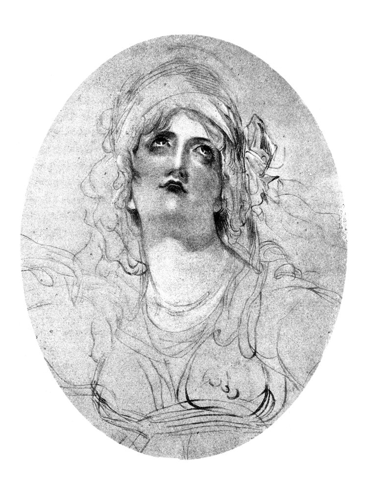 Lady Emma Hamilton N(1765-1815) Emma Hart Hamilton NE Amy Lyon Mistress Of Horatio Nelson Drawing By Sir Thomas Lawrence 1791 Poster Print by (24 x 36)