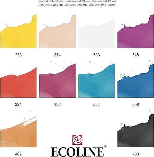Miniatura 4 de Ecoline Juegos de bolígrafos de pincel (10 piezas, conjunto, moda)