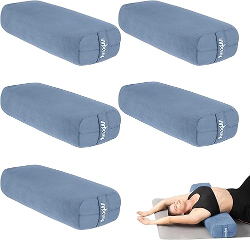 Miniatura 12 de Yes4All Triple-Layer Sponge Yoga Bolster Pillow for Restorative Yoga & Meditation - Versatile Yoga Support Pillow, Balance & Poses Modification C.