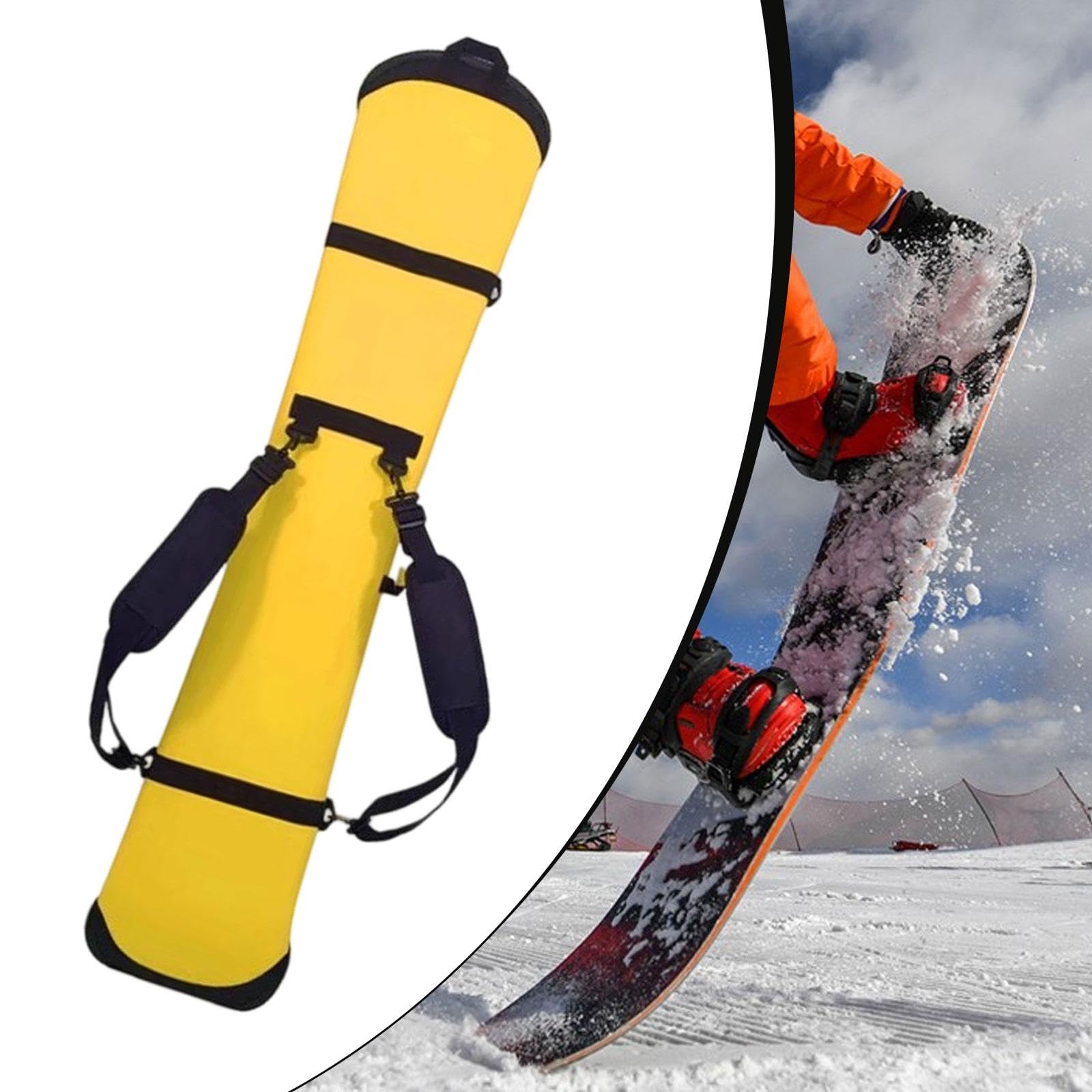 Funda para Snowboard con Material Grueso de Neopreno Bolsa de Transporte Práctica Cubierta Suave Antirrayaduras Correa Desmontable para Hombro Adecuad