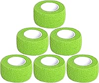 Vista 36 de Baisunt Paquete de 6 vendajes cohesivos de 1 pulgada, cinta autoadhesiva autoadhesiva autoadhesiva transpirable para muñeca, tobillo, deportes