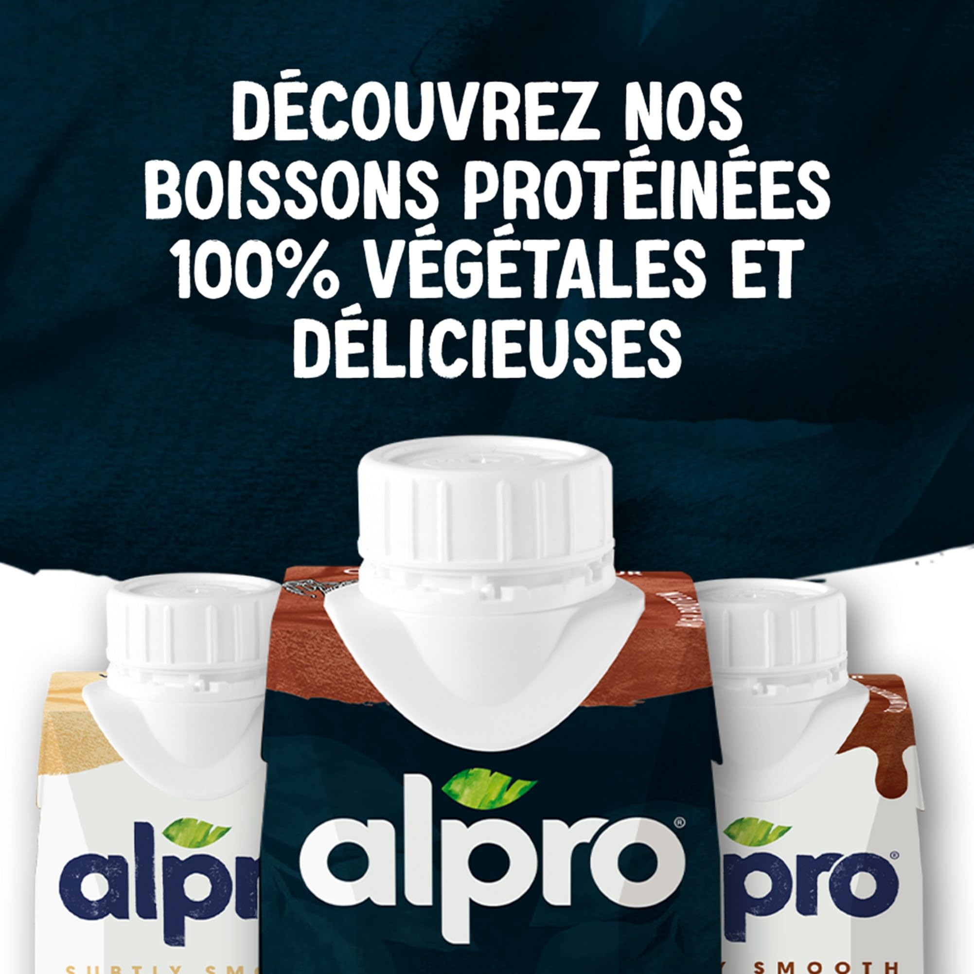 Alpro - Boisson végétale - Soja protéine goût chocolat - 250ml - Lot de 15x250ml