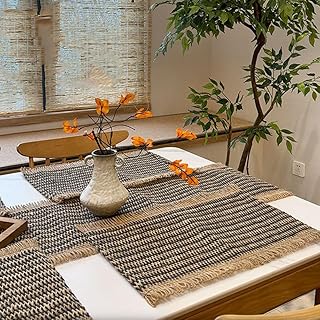 NEIQIUWING NEIQIUWING 4 manteles individuales resistentes para hoteles, cocinas y restaurantes