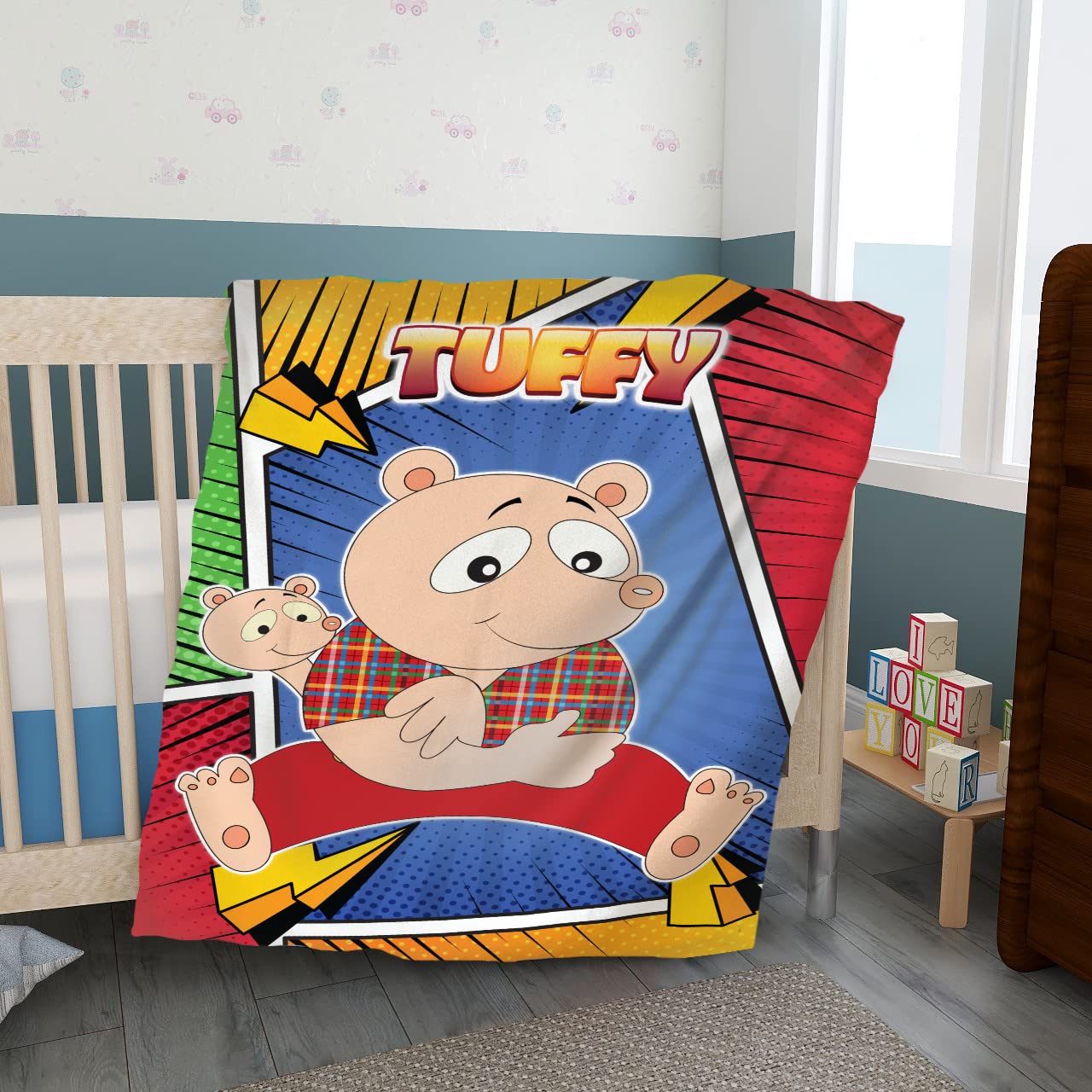 Sassoon Tuffy Cartoon Printed Ultra Soft AC Baby Blanket 1Pc (100cm X 140 cm) Unisex Babies Upto 8 Years