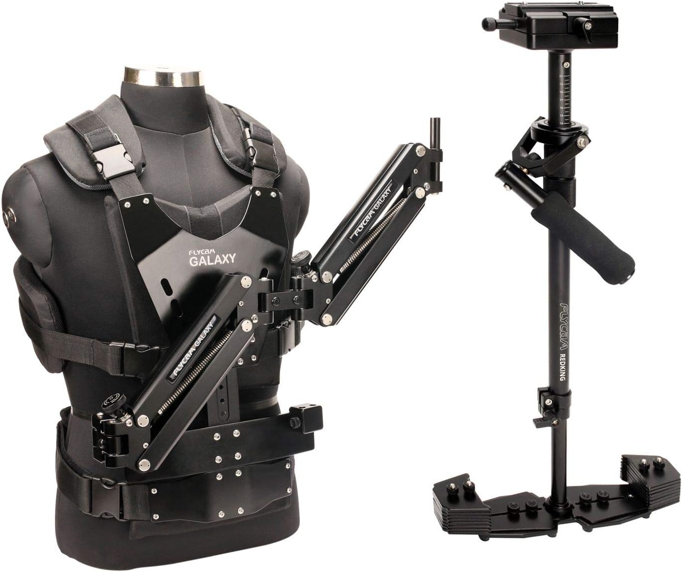 FLYCAMGalaxy Dual Arm & Vest with Redking Video Camera Stabilizer (FLCM-GLXY-RK) Professional Stabilization System