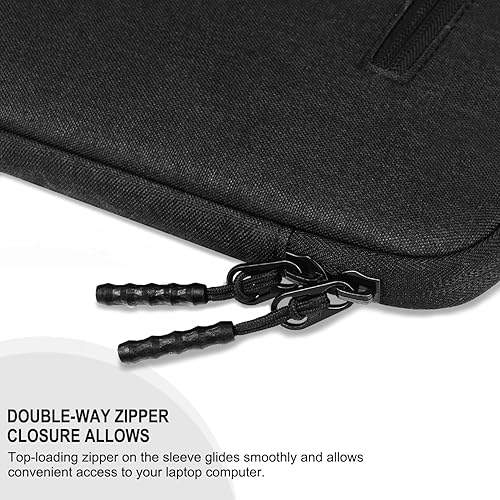 Miniatura 5 de Funda para laptop de 15.6 pulgadas, a prueba de golpes, funda protectora para computadora con bolsillo frontal, resistente al agua, duradera, bolsa