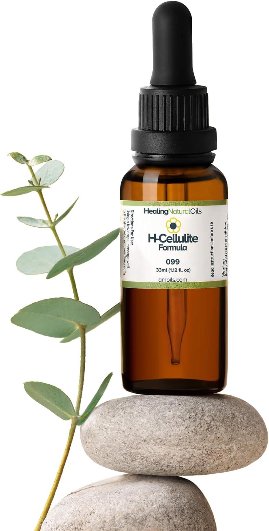 Cellulite Treatment Alternative - H-Cellulite Formula 33ml - Naturally Diminish "Orange Peel Skin" and the Appearance of Dimpled Skin