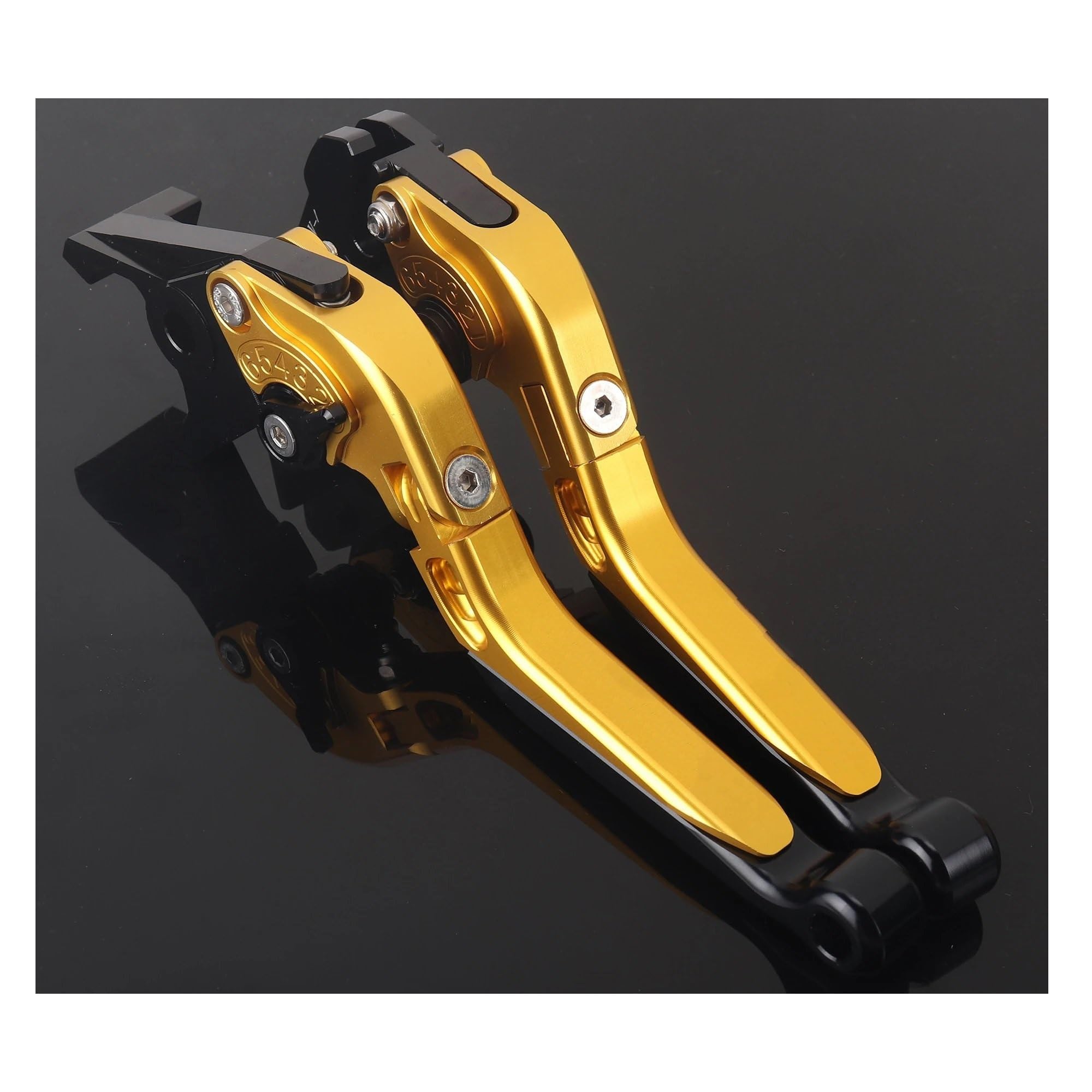 Dngjuen Type 11 Motorcycle Adjustable Folding Brake Clutch Lever Set For Tenere700 For Tenere 700 For World For Raid For Xtz700/Sp Clutch Brake Lever(Type 11)