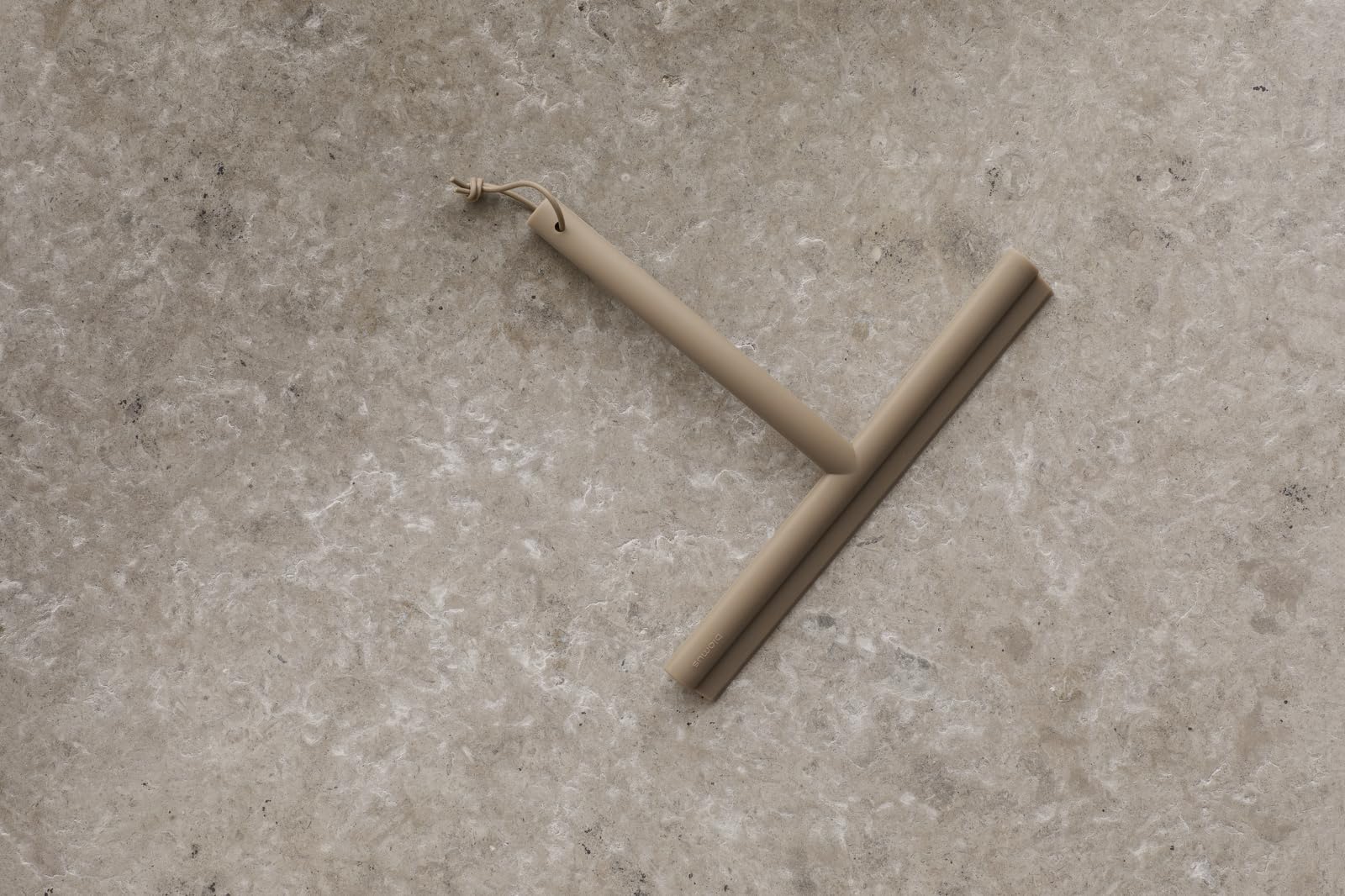 blomus douchewisser -VIPO- Douchewisser met houder 24 cm breed Siliconenwisser voor douche, badkamer Raamwisser Raamwisser (Tan)