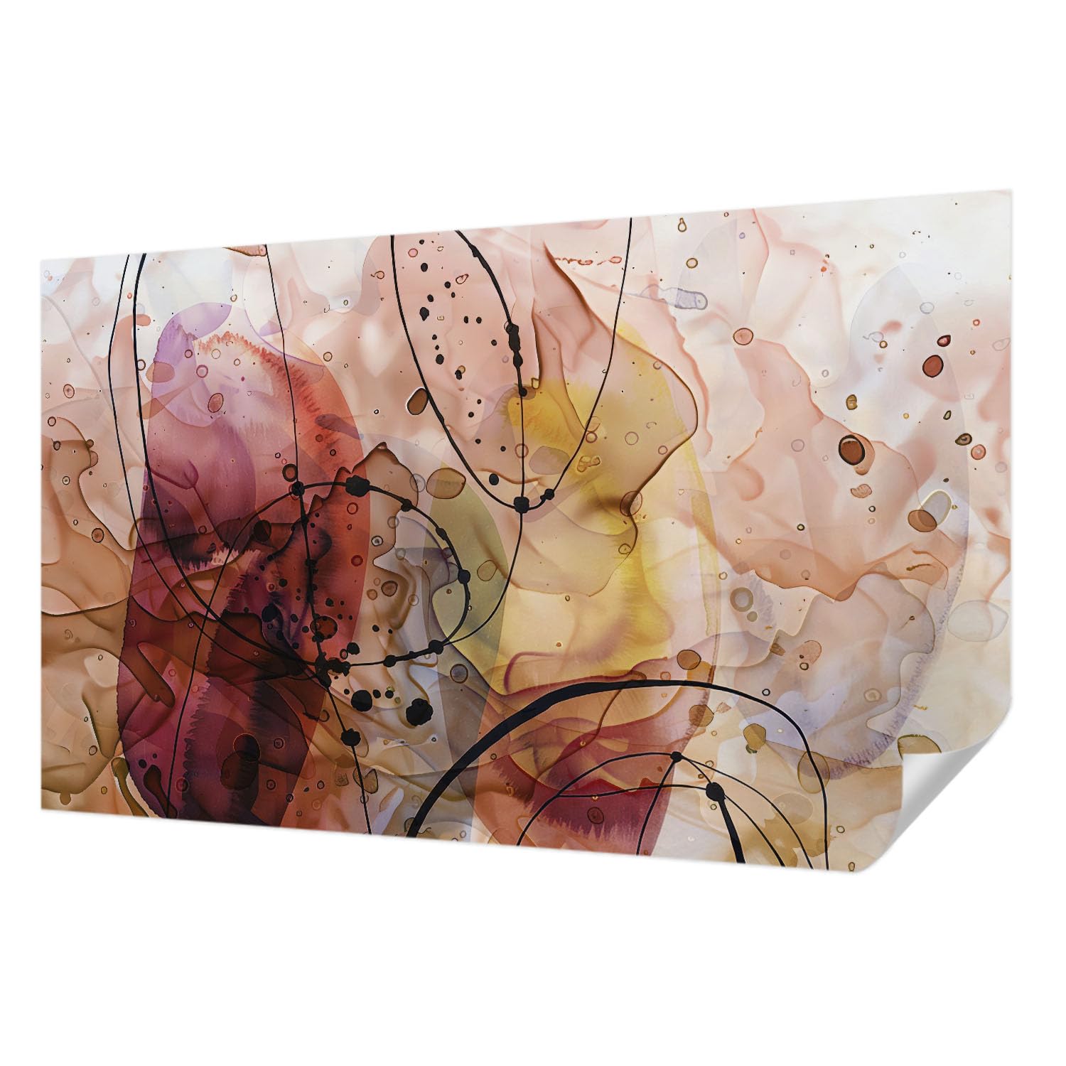 Papier peint autocollant panoramique pour décoration intérieure salon