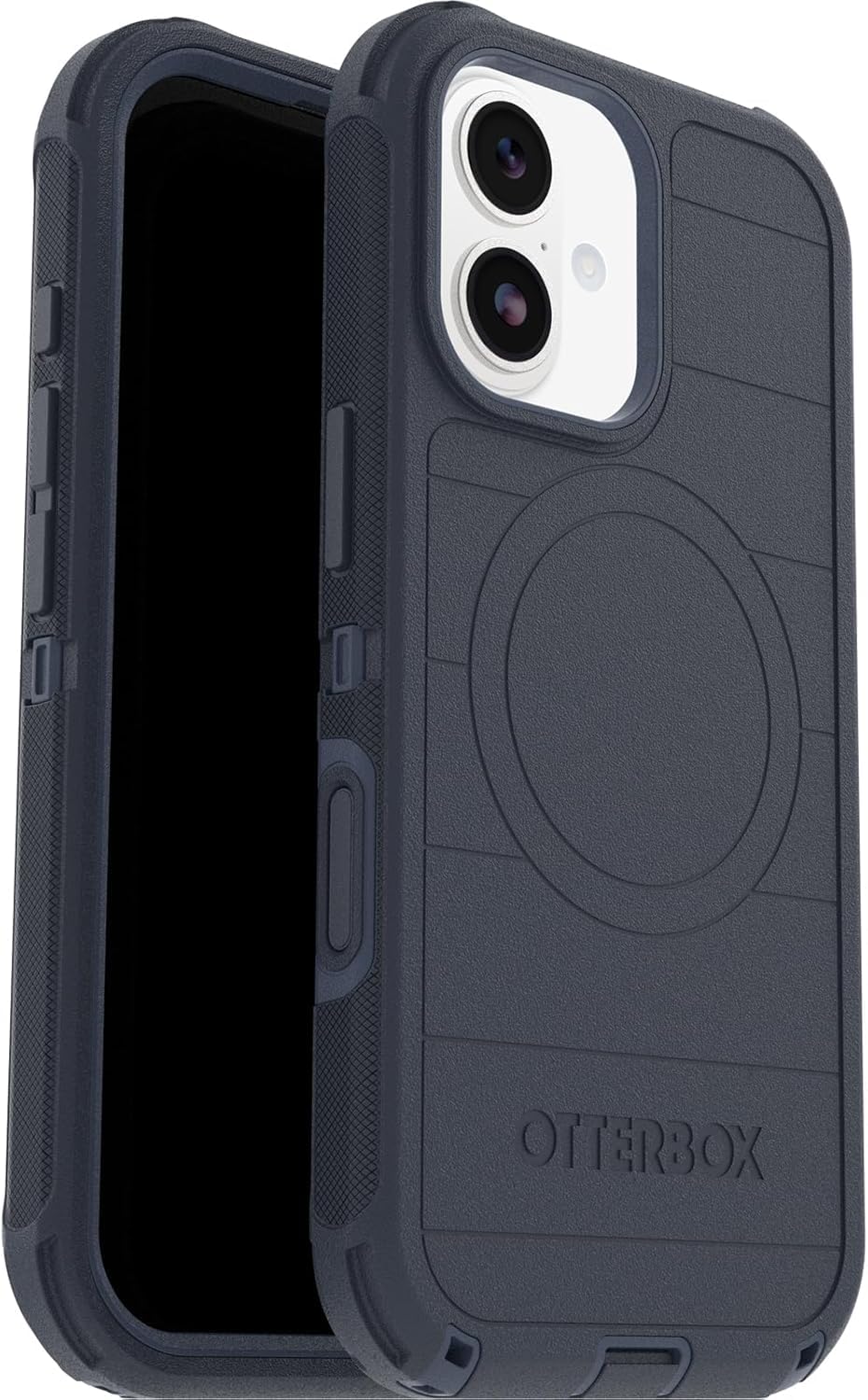OtterBox Defender Series Pro MagSafe funda para iPhone 17, Testada 7x con estándares Militares anticaídas, Azul + OtterBox Glass Protector de Pantalla de Cristal Templado para iPhone 17