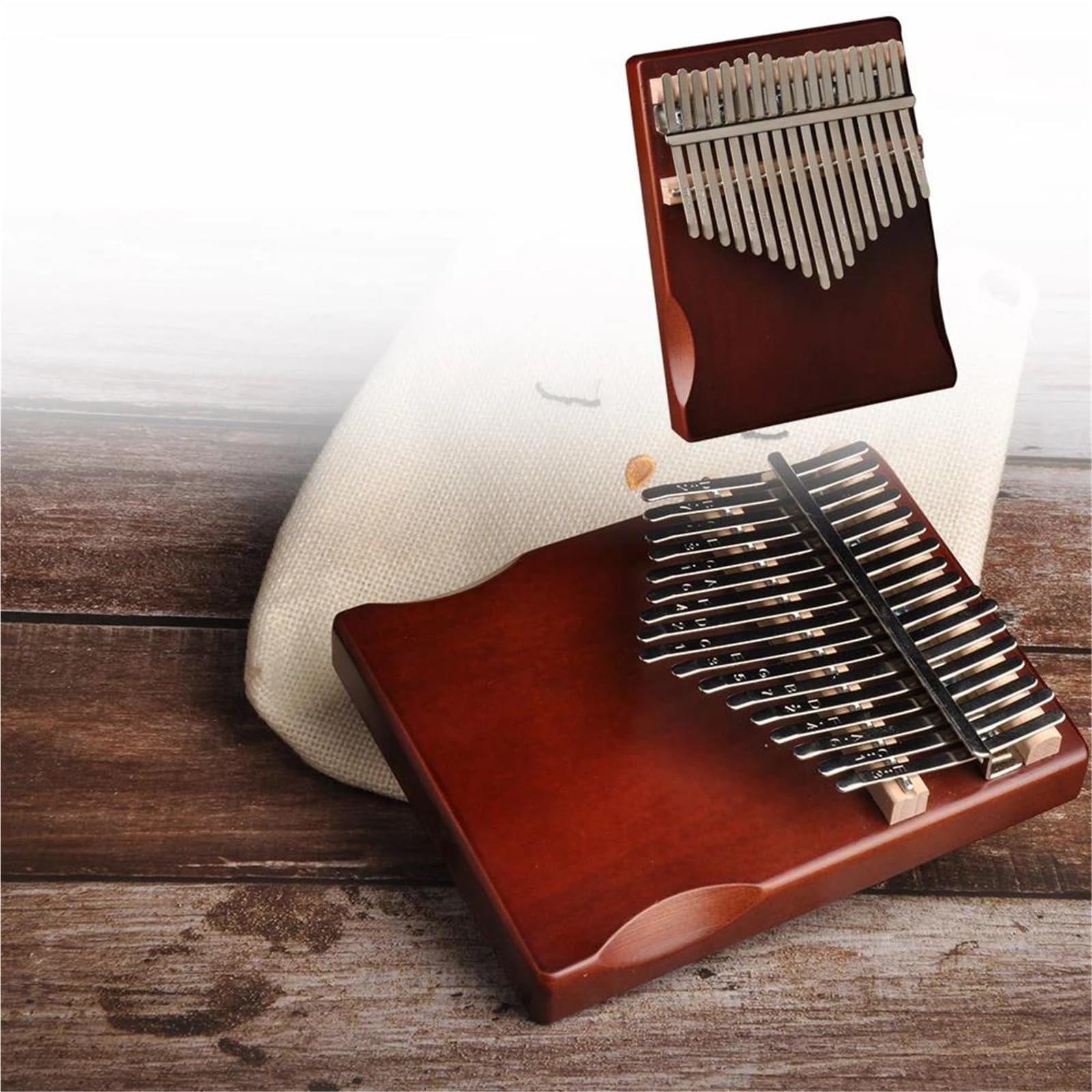 Kalimba 17 Klawiszowy Wygodny Fortepian Kciukowy Praktyczny Drewniany Kalimba Idealny Dla Początkujących