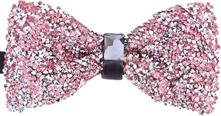 Novelty Pre-Tied Bowtie Men's Big Boy Bling Sparkle Rhinestone Banquet Wedding Bow Tie