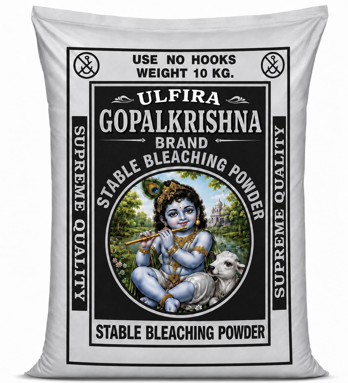 Ulfira Bleaching Powder 10 Kg | High Strength Chlorine Bleaching Powder | Multipurpose Disinfectant & Whitener for Floor Cleaning, Toilets, Bathrooms, Laundry-image-2