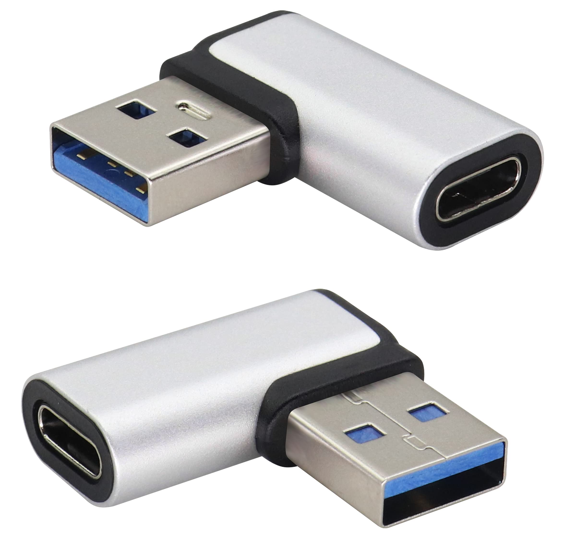 Amazon.com: AAOTOKK Right Angle USB C to USB A 3.0 Adapter 90
