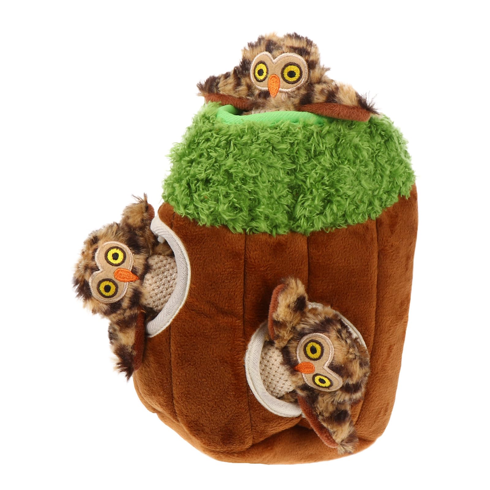 GALPADA Peluche Interactif pour Chien 4 Pièces Forme Animale Couineur et Lavable pour Activité Cache-Cache