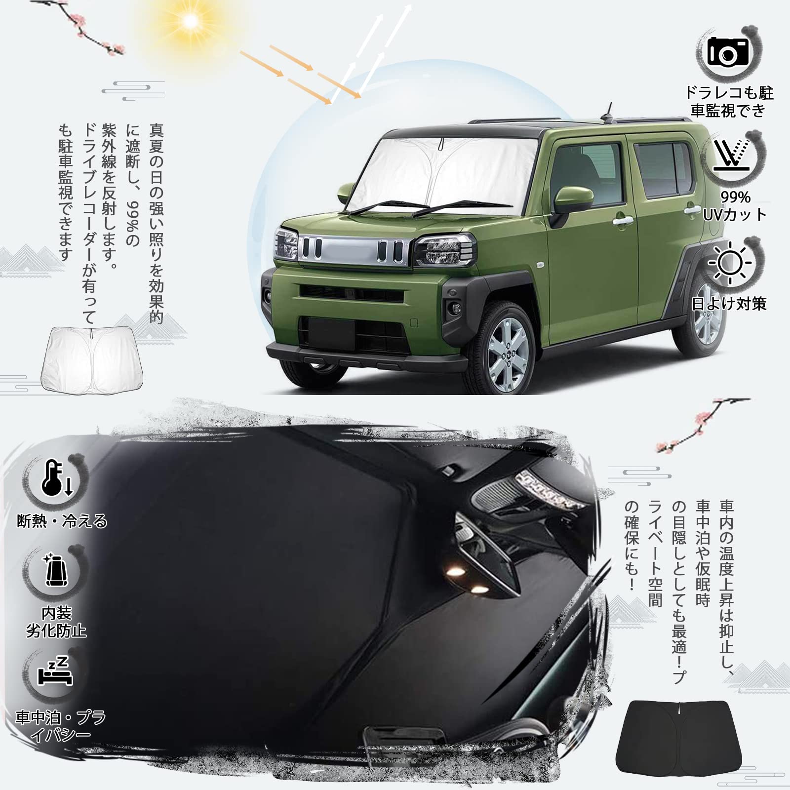 Amazon.co.jp: ruiya 新型 ダイハツ タフト LA900S LA910S 専用