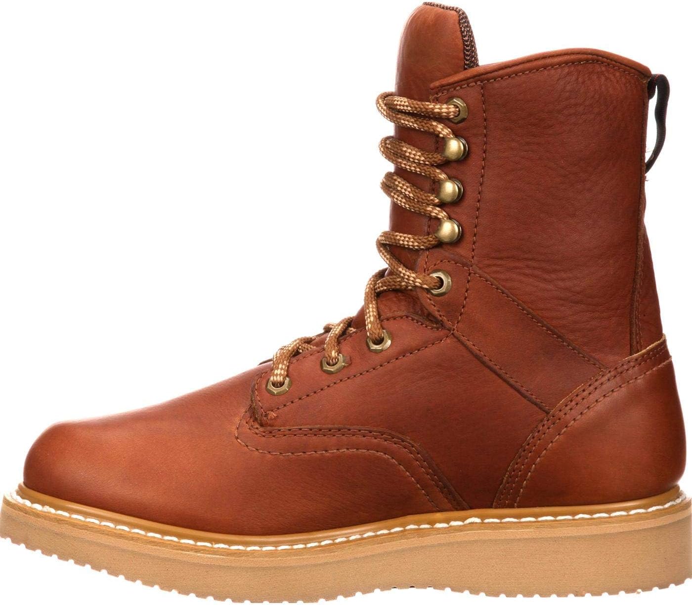 Georgia mens G8152 Georgia Wedge Work Boot, Barracuda Gold, 9.5 US