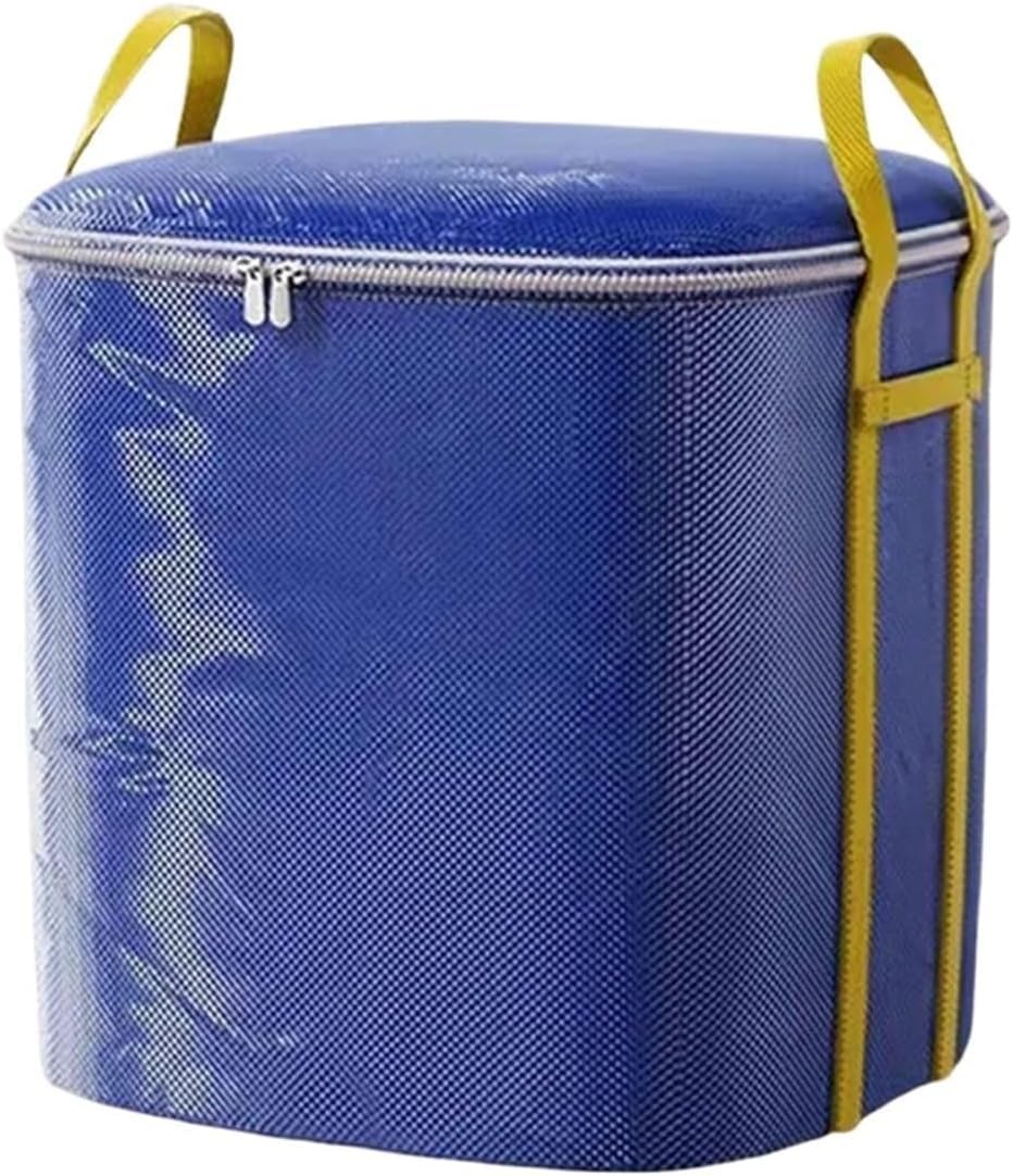 ZGHNASHUN Waterproof Bag Waterproof Storage Bags Moving Packing Bag Large Capacity Thickened Woven Strong Load-bearing Clothes Organizer(Blue 180L-50x60x60cm)