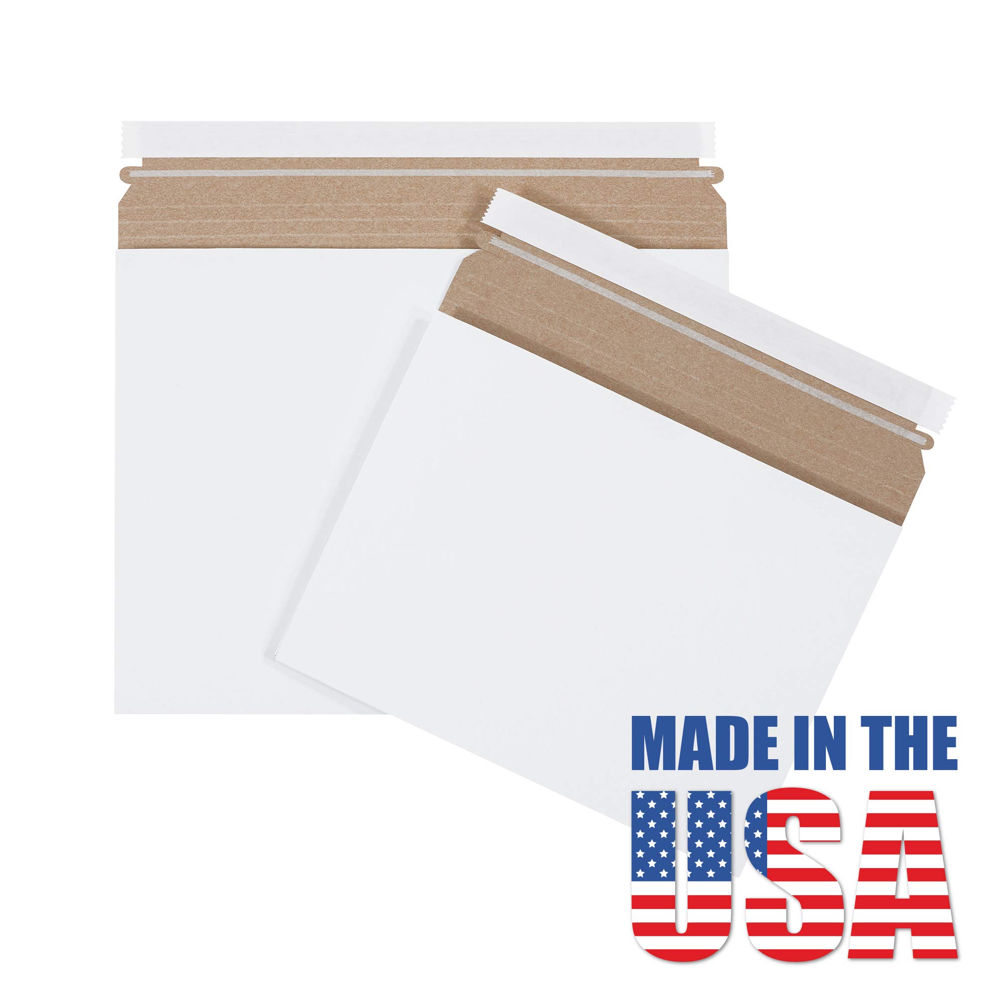 BOX USA BRM2G kartony wysyłkowe z zakładką boczną, 32,5 x 24,8 x 2,5 cm, białe, 100 sztuk