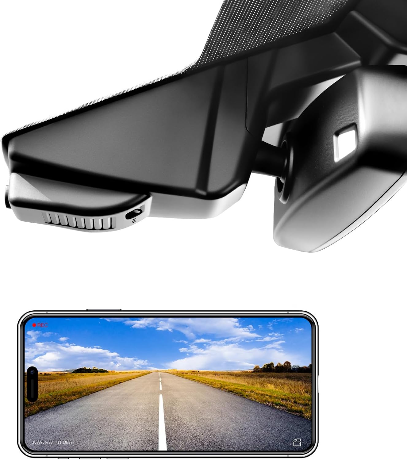 Dash Cam 4K Custom fit for Ford F150 2015-2020 F250/F350/F450 Super Duty 2017-2019 XLT Lariat King Ranch Raptor Limited Platinum Accessories (Model C), UHD 2160P Video, WiFi, App, 128GB Card