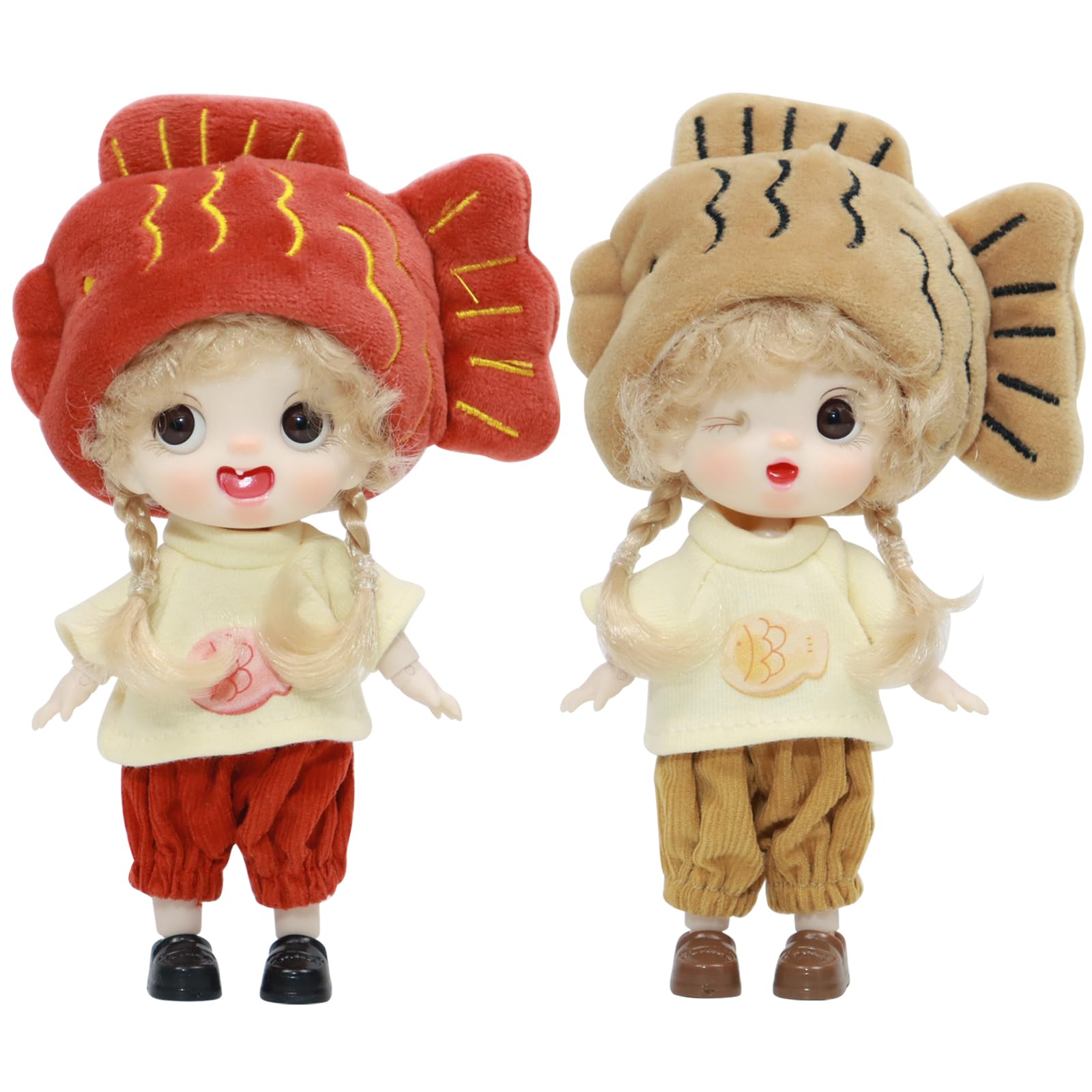 Amazon.com: Perklzau 2Pcs Japanese Anime Collectible OB11 BJD