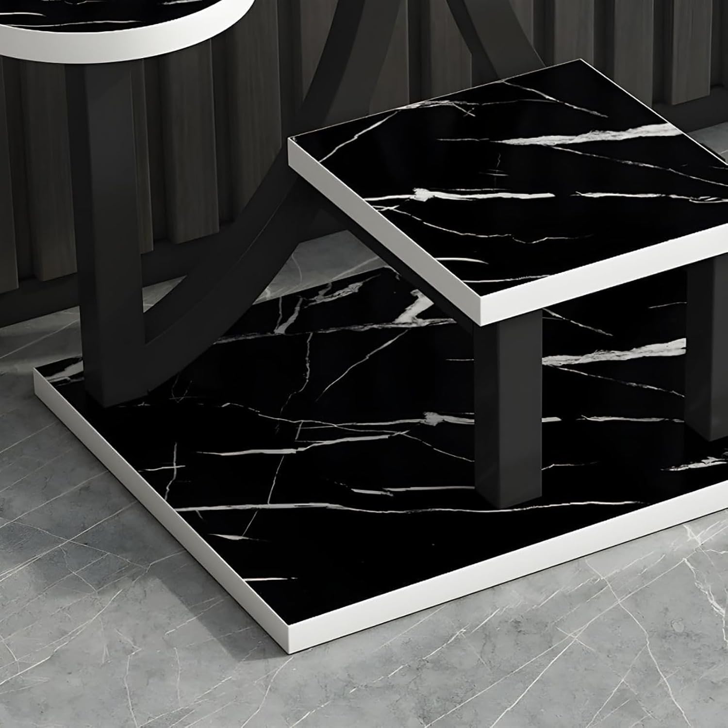 Lebolna 7段 植物スタンド 屋内、金属製植物棚 背の高いフラワーシェルフ 7枚のボード付き、はしご多層植物フラワーホルダー