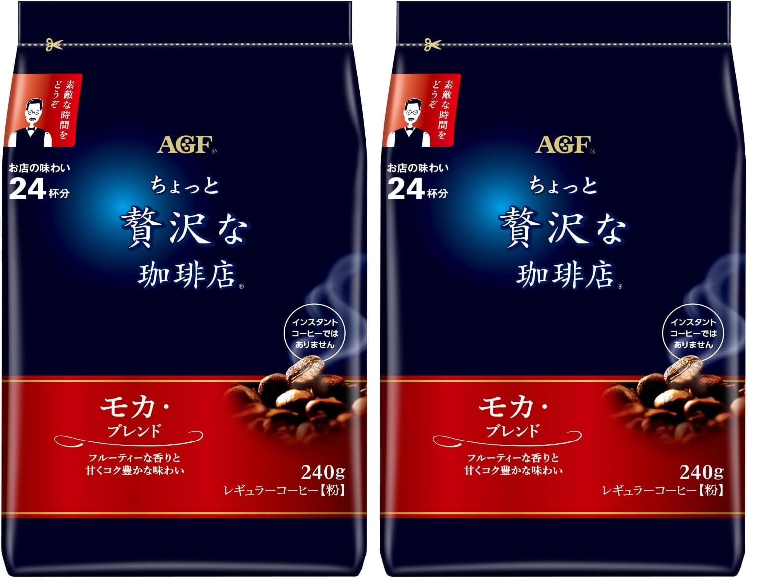 Amazon | AGF ちょっと贅沢な珈琲店 レギュラーコーヒー モカブレンド