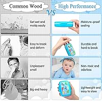 Vista 5 de Caja de Recuerdos de Dientes Caffox, Caja de la Hada de los Dientes para Niños, Guarda Dientes de Leche, Contenedor del Primer Diente