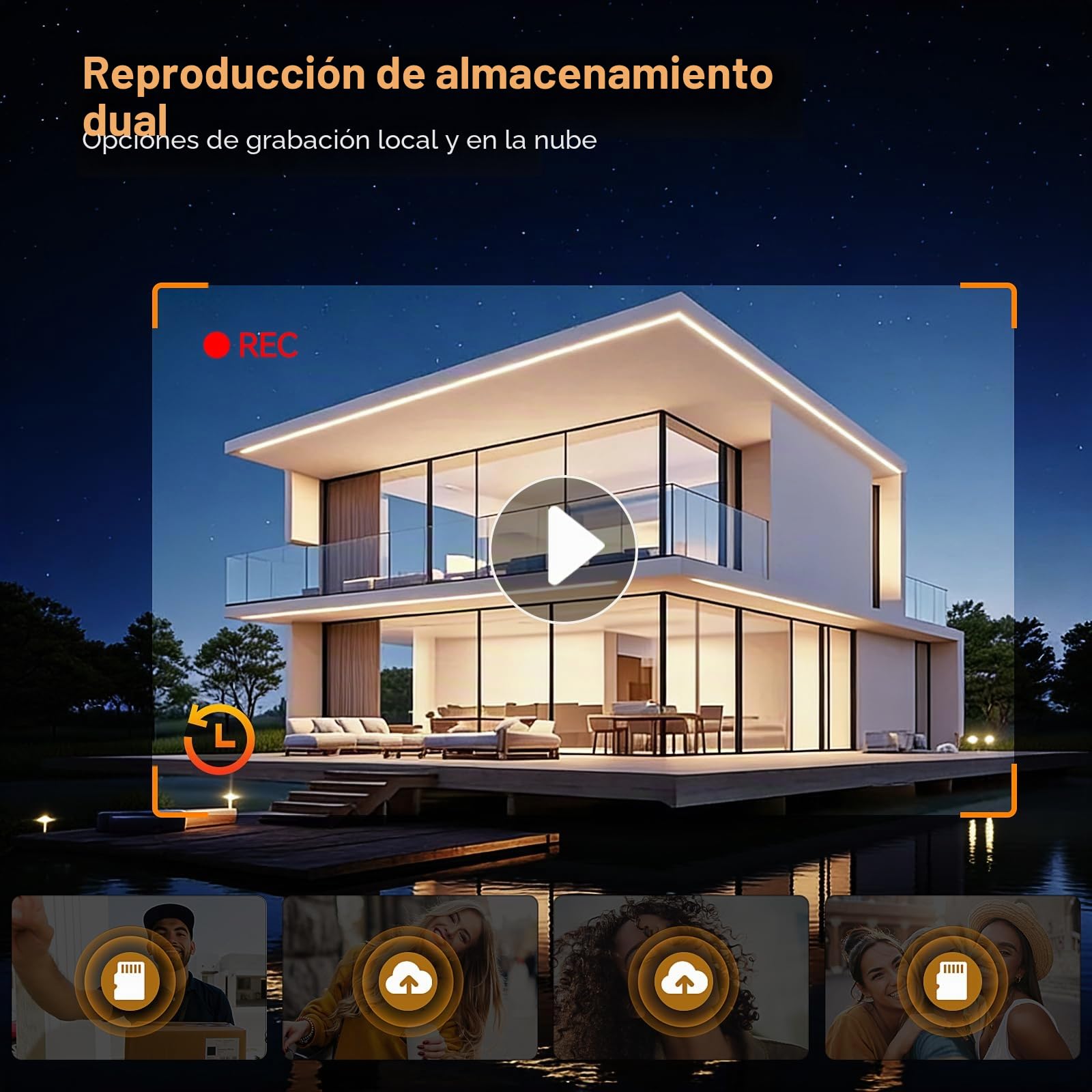 TMEZON Videoportero WiFi 2 Hilos,Timbre Video Sistema Intercomunicador,Pantalla táctil IP de 7",Timbre Metálico de 1080P con Cámara,detección de Movimiento Humano,Desbloqueo por App/Tarjeta RFID