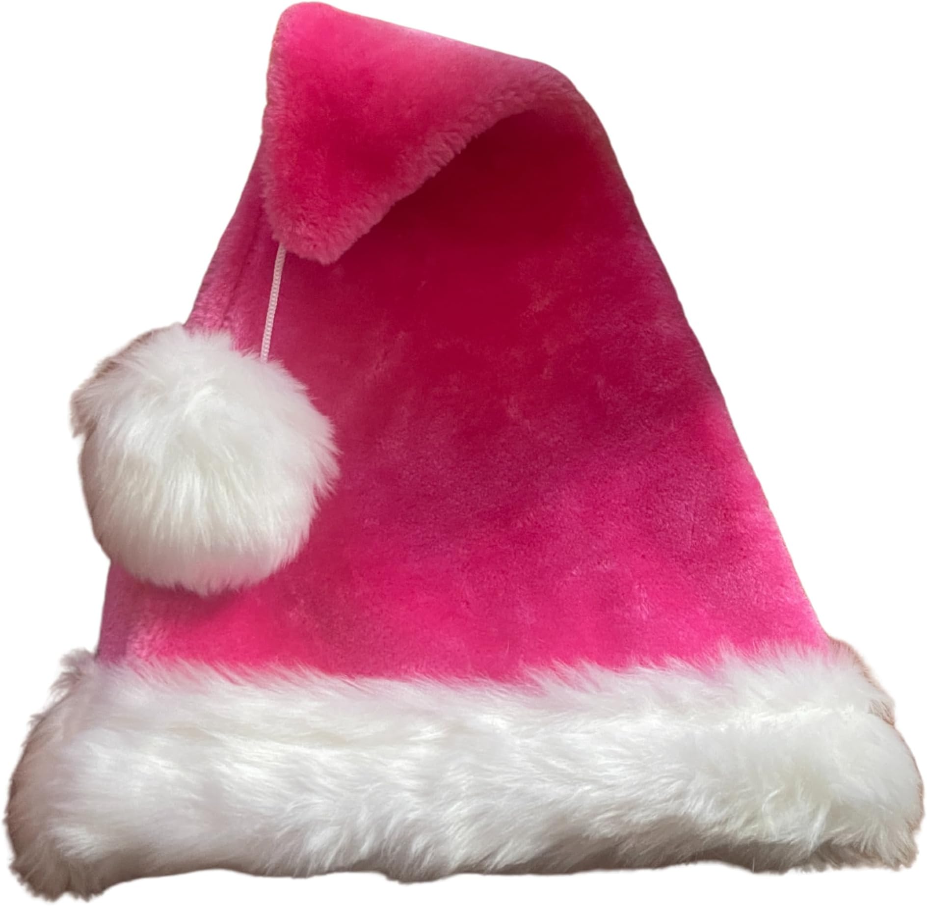 16" Novelty Premium Plush Santa's Hat with 6" hanging Pom Pom