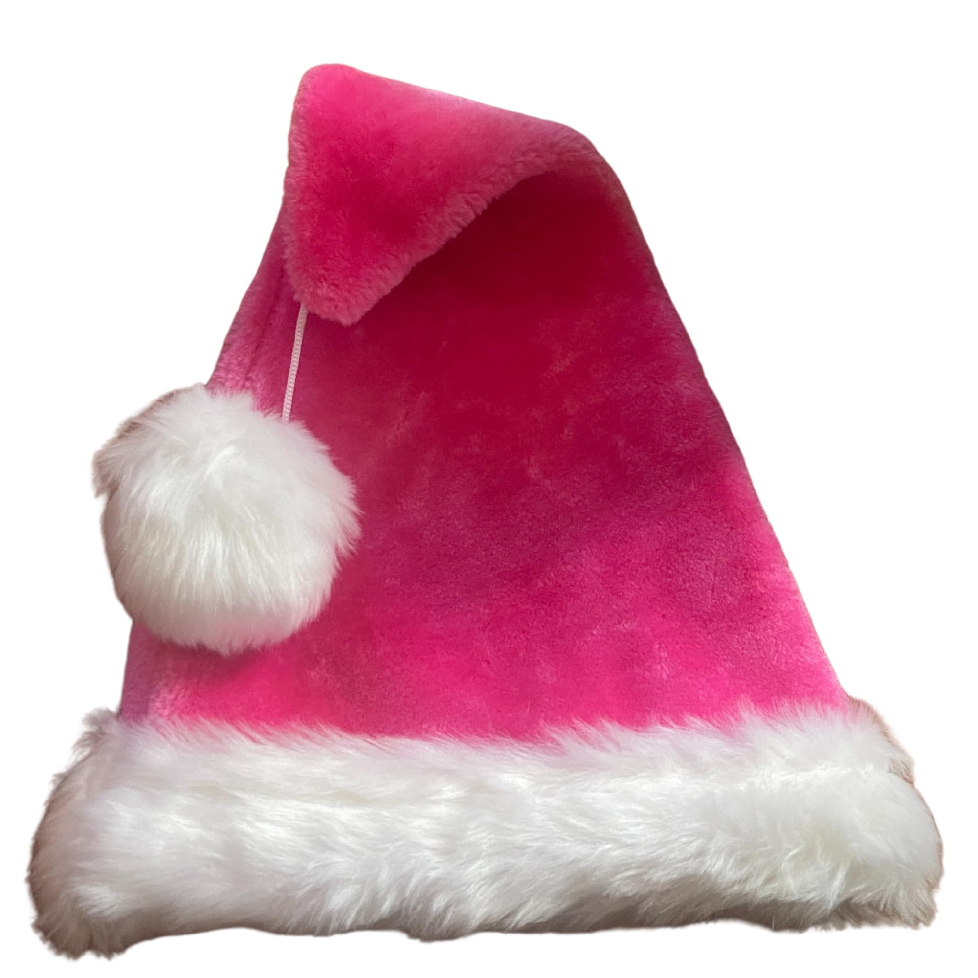 16" Novelty Premium Plush Santa's Hat with 6" hanging Pom Pom