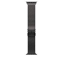 Apple Watch Band – Loop in maglia milanese – 49 mm – Nero – Small