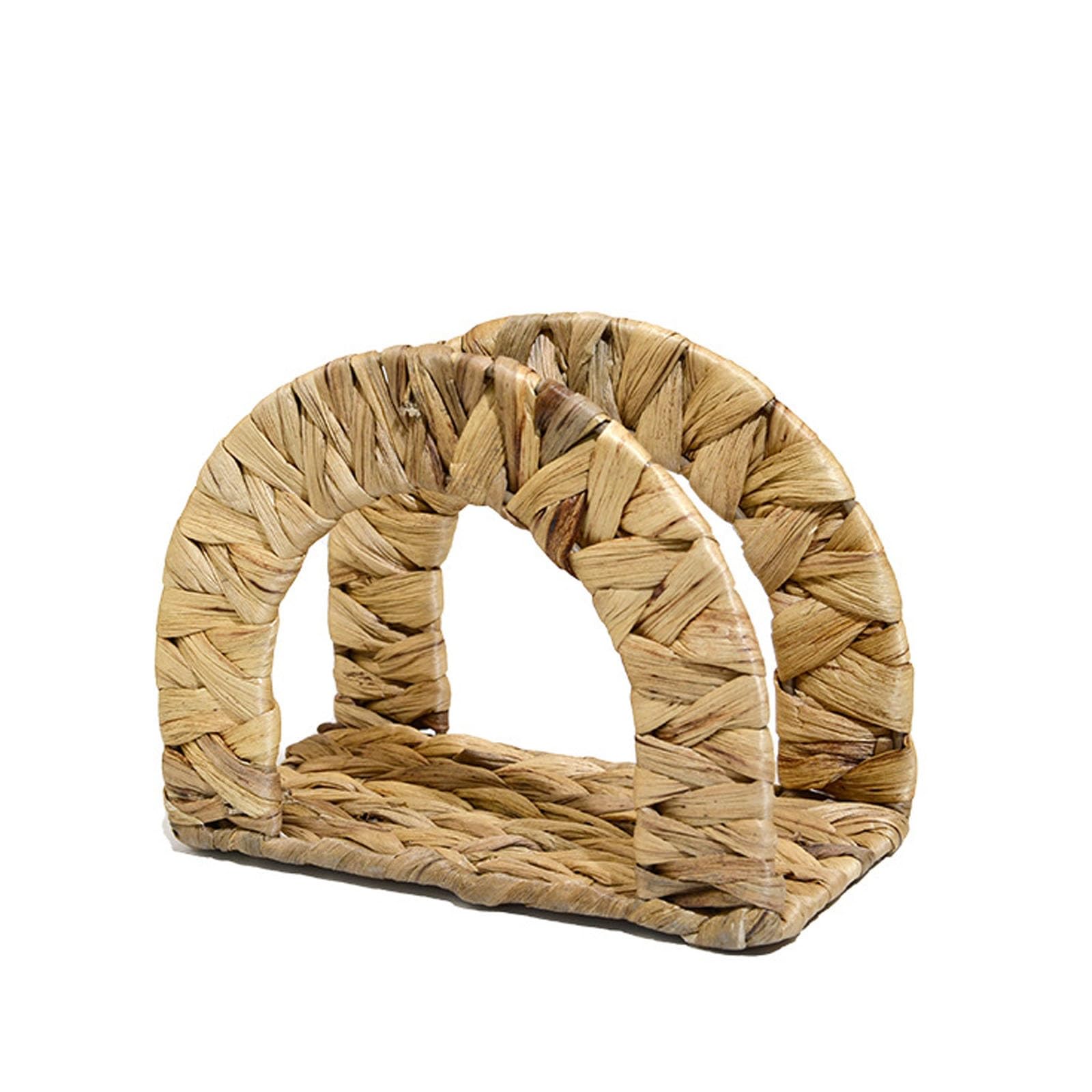 UZAMIRLEX Napkin Holder for Table, Handwoven freestanding napkin stand for tables, napkin organizer napkin dispenser