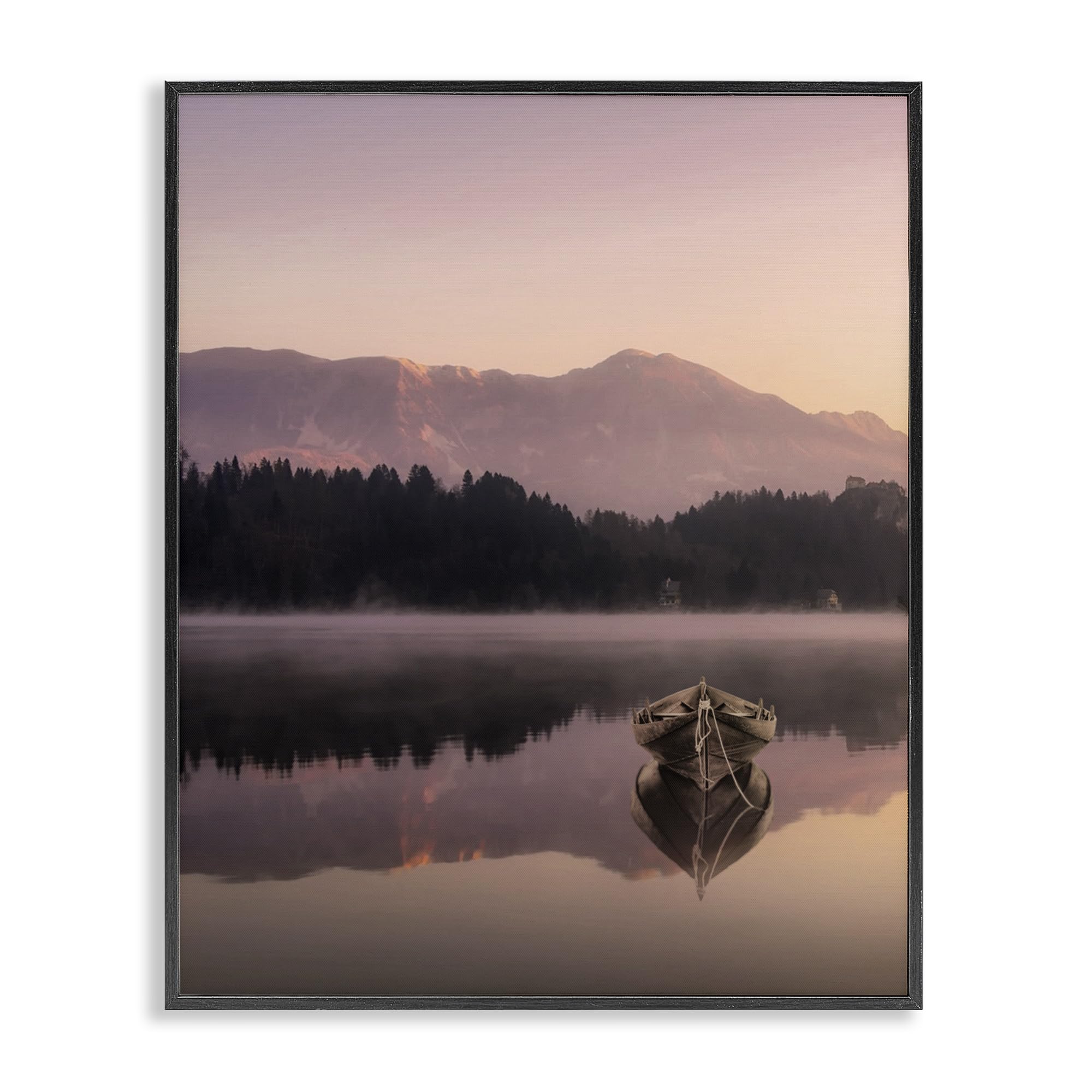 'Tranquil Lake Sunsets'| Framed Giclee Art