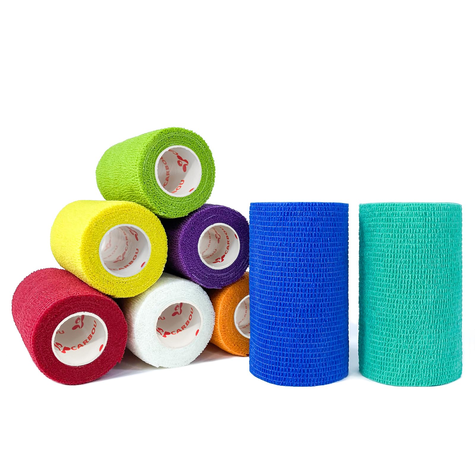 CARBOU Self Adhesive Cohesive Bandage Wrap 8 Pack 4x5yd Cohesive Tape Beige — Amazon image 10