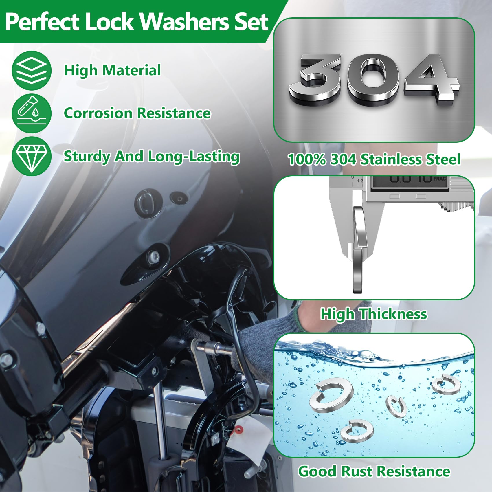 Washers 510 PCS, Lukaisen Flat Penny Washer - Image 3